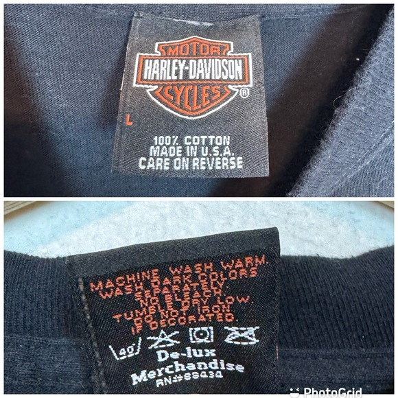 Vintage Harley Davidson Shirt Men's Large Dublin Ireland Motorcycle Tee Shirt - Picture 2 of 11